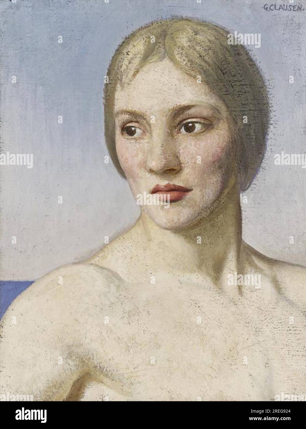 Frieda 1920 de George Clausen Banque D'Images