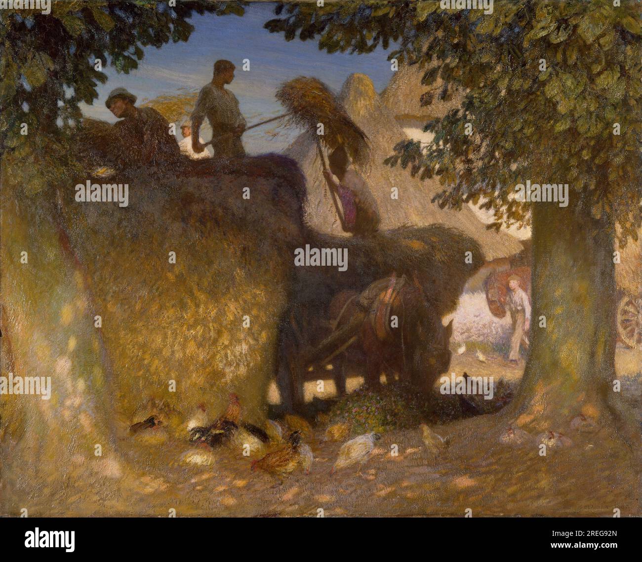 Construire le Rick 1907 par George Clausen Banque D'Images