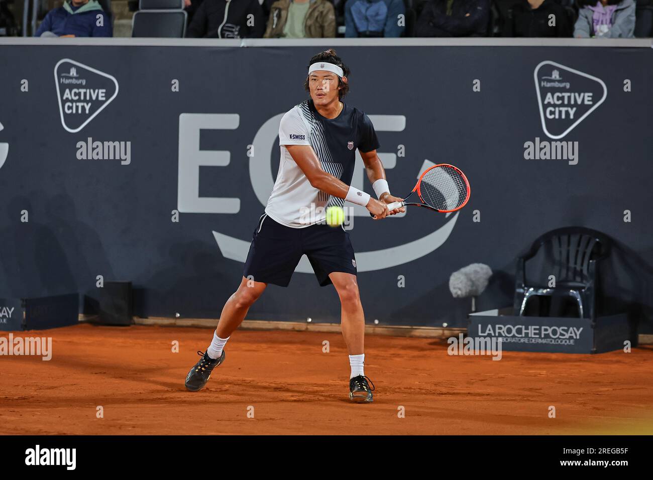 Hambourg, Hambourg, Allemagne. 27 juillet 2023. ZHIZHEN ZHANG (CHN) - HAMBURG EUROPEAN OPEN - Hamburg - Homme tennis, ATP500, 27.7,2023, Hamburg (tennis am Rothenbaum), Germany, Foto : Mathias Schulz (image de crédit : © Mathias Schulz/ZUMA Press Wire) USAGE ÉDITORIAL UNIQUEMENT! Non destiné à UN USAGE commercial ! Banque D'Images