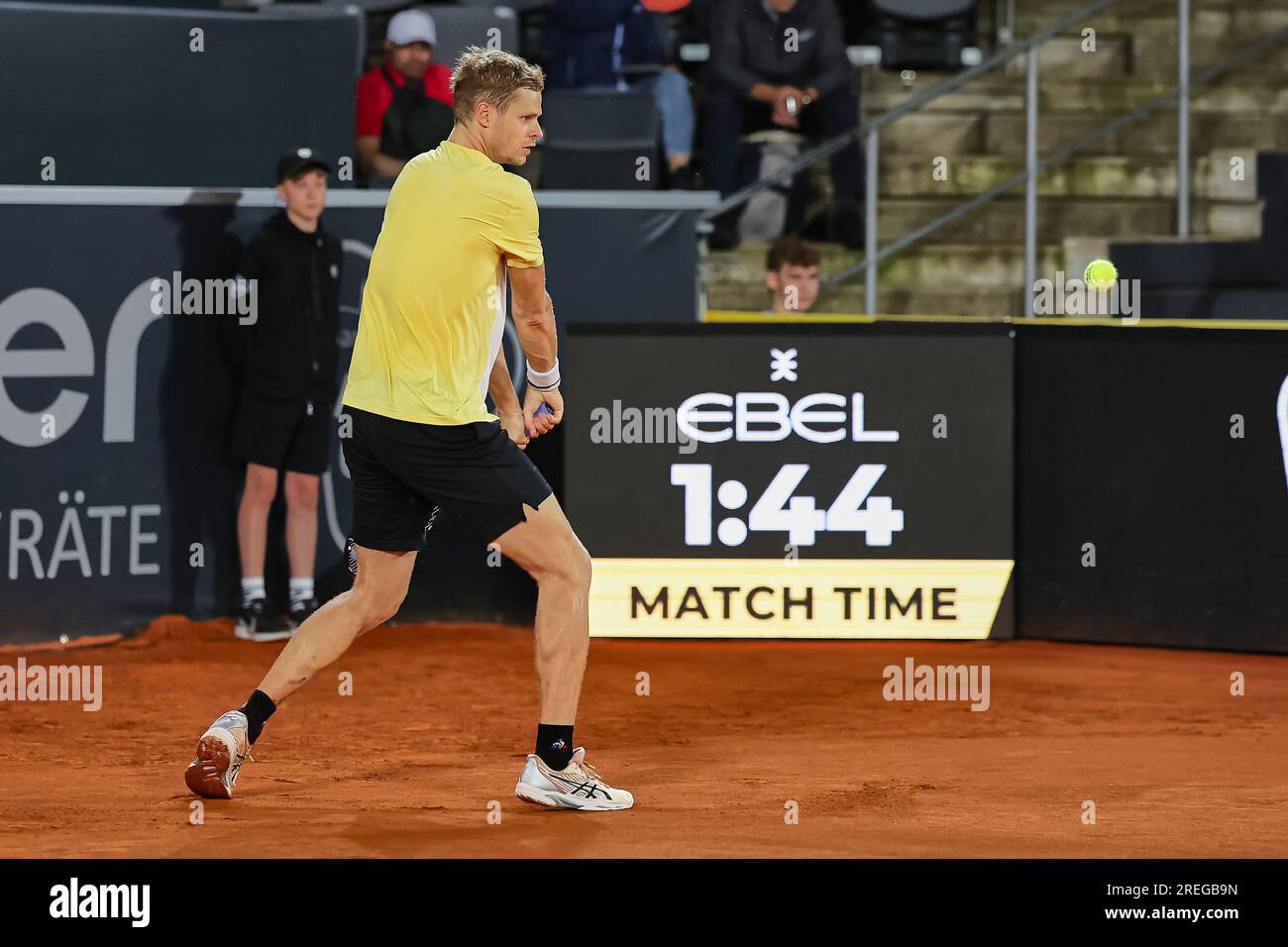 Hambourg, Hambourg, Allemagne. 27 juillet 2023. Yannick Hanfmann (GER) - HAMBURG EUROPEAN OPEN - Hamburg - Homme tennis, ATP500, 27.7,2023, Hamburg (tennis am Rothenbaum), Germany, Foto : Mathias Schulz (image de crédit : © Mathias Schulz/ZUMA Press Wire) À USAGE ÉDITORIAL UNIQUEMENT! Non destiné à UN USAGE commercial ! Banque D'Images