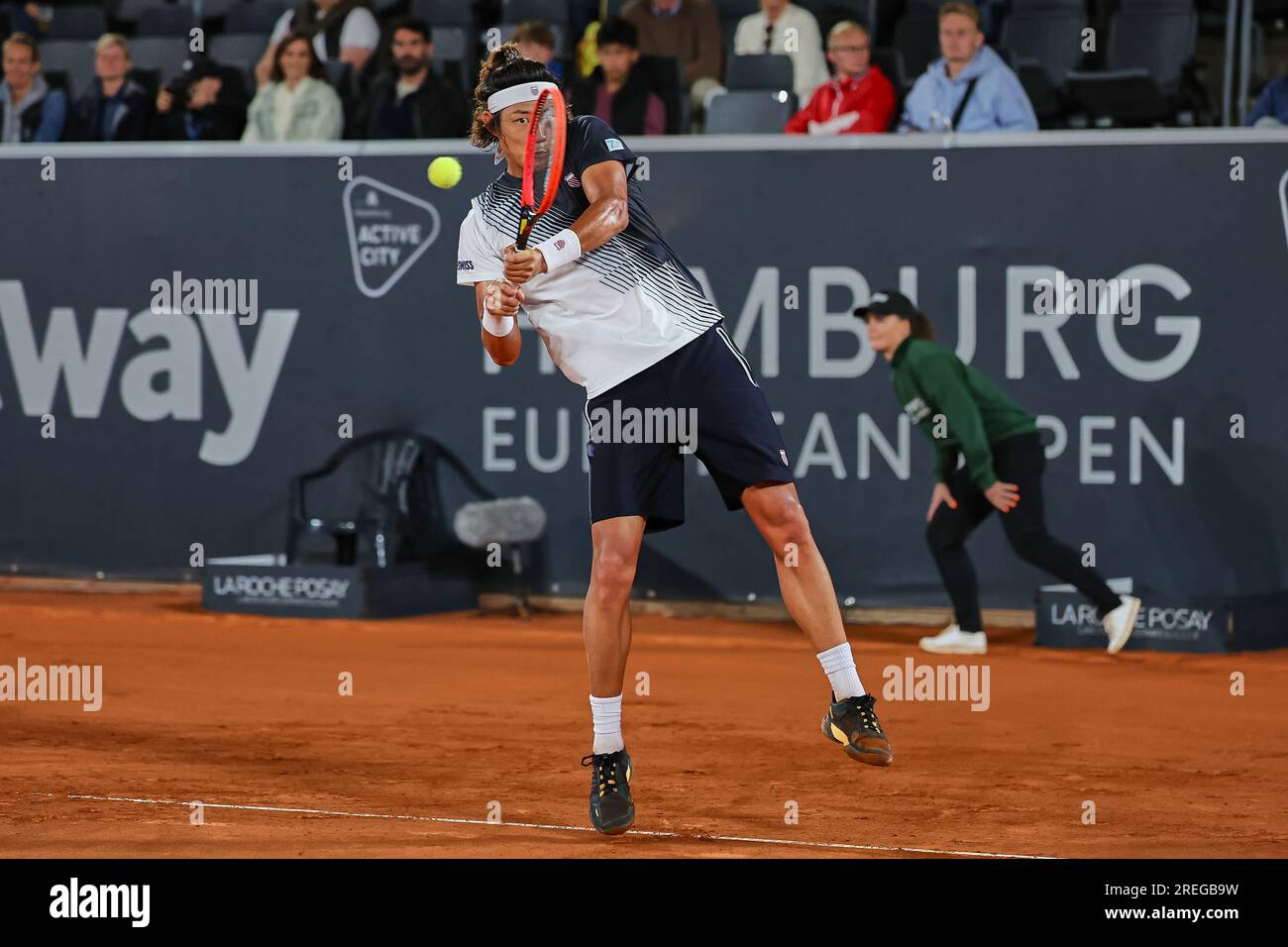 Hambourg, Hambourg, Allemagne. 27 juillet 2023. ZHIZHEN ZHANG (CHN) - HAMBURG EUROPEAN OPEN - Hamburg - Homme tennis, ATP500, 27.7,2023, Hamburg (tennis am Rothenbaum), Germany, Foto : Mathias Schulz (image de crédit : © Mathias Schulz/ZUMA Press Wire) USAGE ÉDITORIAL UNIQUEMENT! Non destiné à UN USAGE commercial ! Banque D'Images