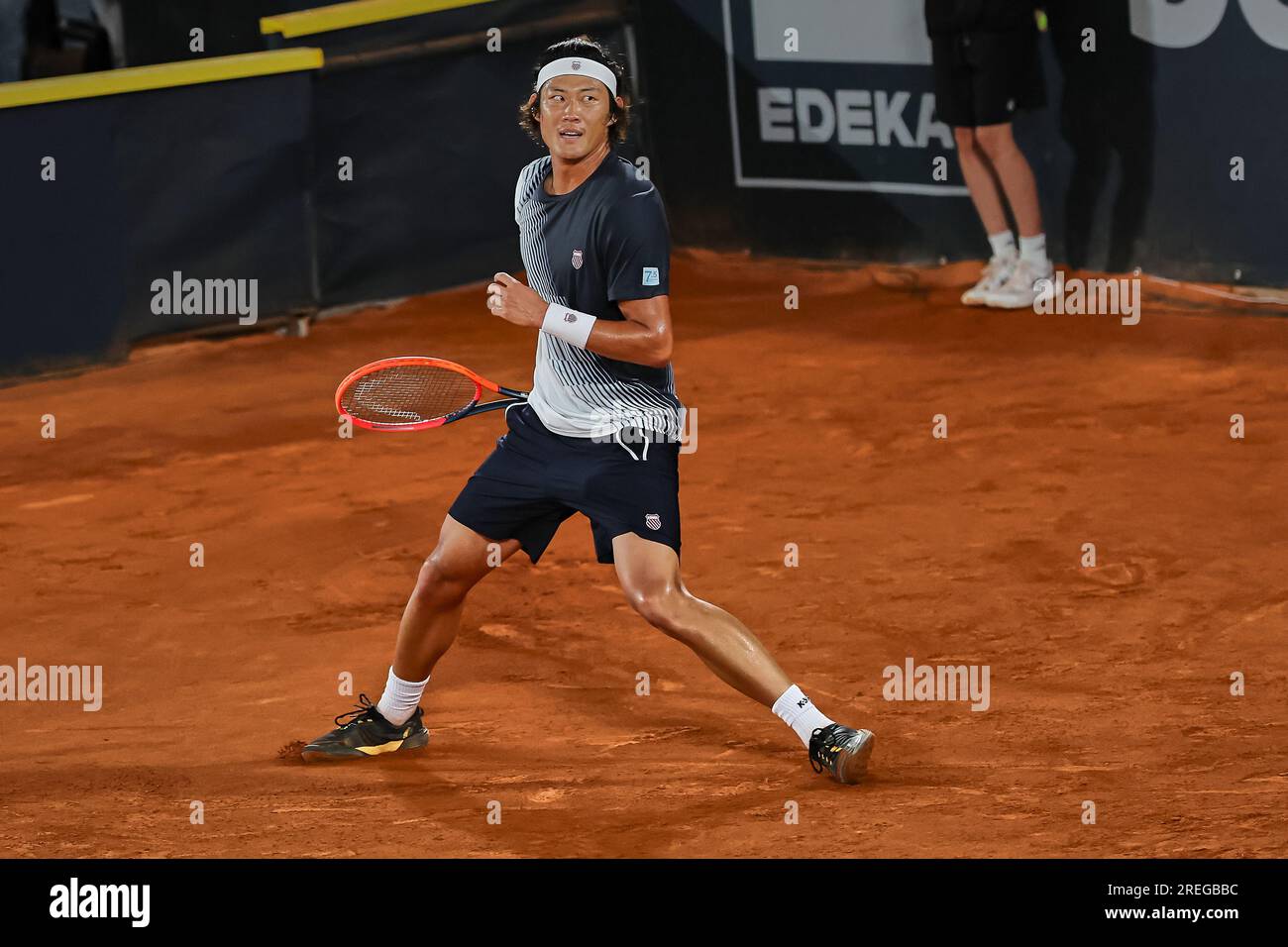 Hambourg, Hambourg, Allemagne. 27 juillet 2023. ZHIZHEN ZHANG (CHN) - HAMBURG EUROPEAN OPEN - Hamburg - Homme tennis, ATP500, 27.7,2023, Hamburg (tennis am Rothenbaum), Germany, Foto : Mathias Schulz (image de crédit : © Mathias Schulz/ZUMA Press Wire) USAGE ÉDITORIAL UNIQUEMENT! Non destiné à UN USAGE commercial ! Banque D'Images