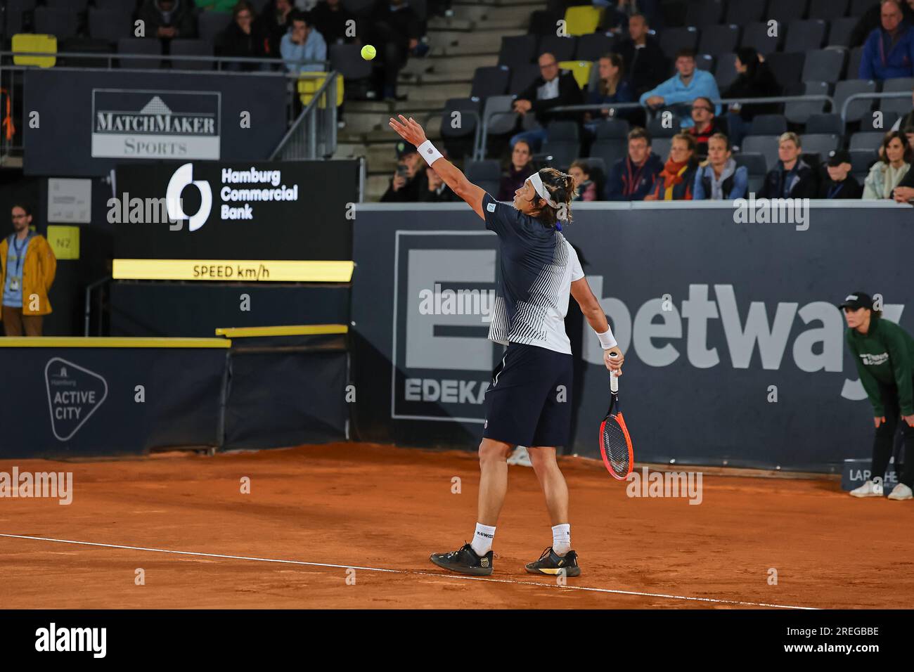 Hambourg, Hambourg, Allemagne. 27 juillet 2023. ZHIZHEN ZHANG (CHN) - HAMBURG EUROPEAN OPEN - Hamburg - Homme tennis, ATP500, 27.7,2023, Hamburg (tennis am Rothenbaum), Germany, Foto : Mathias Schulz (image de crédit : © Mathias Schulz/ZUMA Press Wire) USAGE ÉDITORIAL UNIQUEMENT! Non destiné à UN USAGE commercial ! Banque D'Images