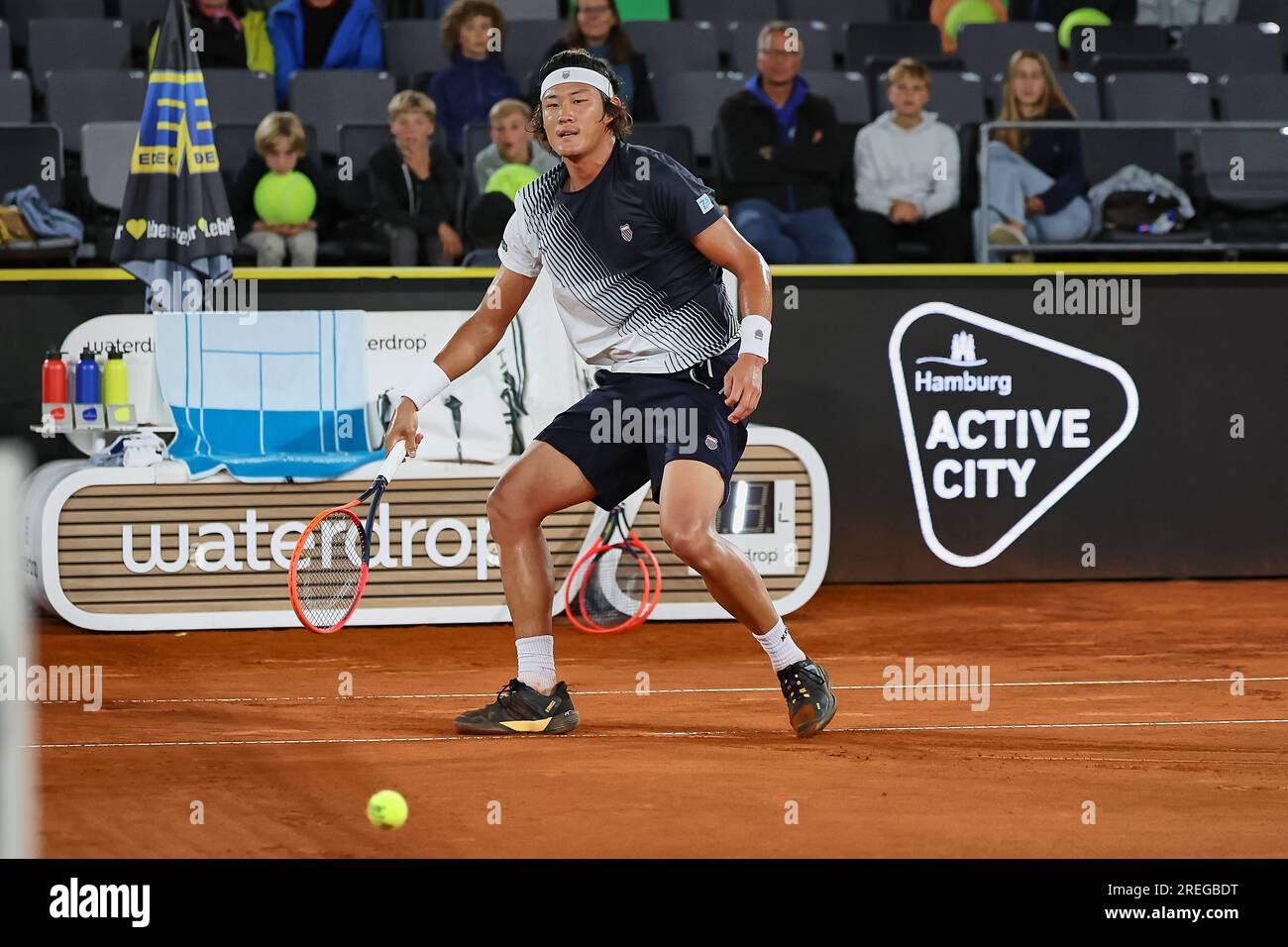 Hambourg, Hambourg, Allemagne. 27 juillet 2023. ZHIZHEN ZHANG (CHN) - HAMBURG EUROPEAN OPEN - Hamburg - Homme tennis, ATP500, 27.7,2023, Hamburg (tennis am Rothenbaum), Germany, Foto : Mathias Schulz (image de crédit : © Mathias Schulz/ZUMA Press Wire) USAGE ÉDITORIAL UNIQUEMENT! Non destiné à UN USAGE commercial ! Banque D'Images