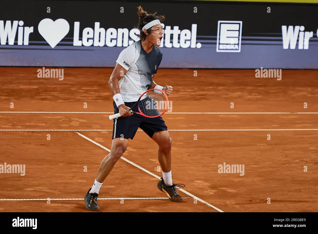 Hambourg, Hambourg, Allemagne. 27 juillet 2023. ZHIZHEN ZHANG (CHN) - HAMBURG EUROPEAN OPEN - Hamburg - Homme tennis, ATP500, 27.7,2023, Hamburg (tennis am Rothenbaum), Germany, Foto : Mathias Schulz (image de crédit : © Mathias Schulz/ZUMA Press Wire) USAGE ÉDITORIAL UNIQUEMENT! Non destiné à UN USAGE commercial ! Banque D'Images