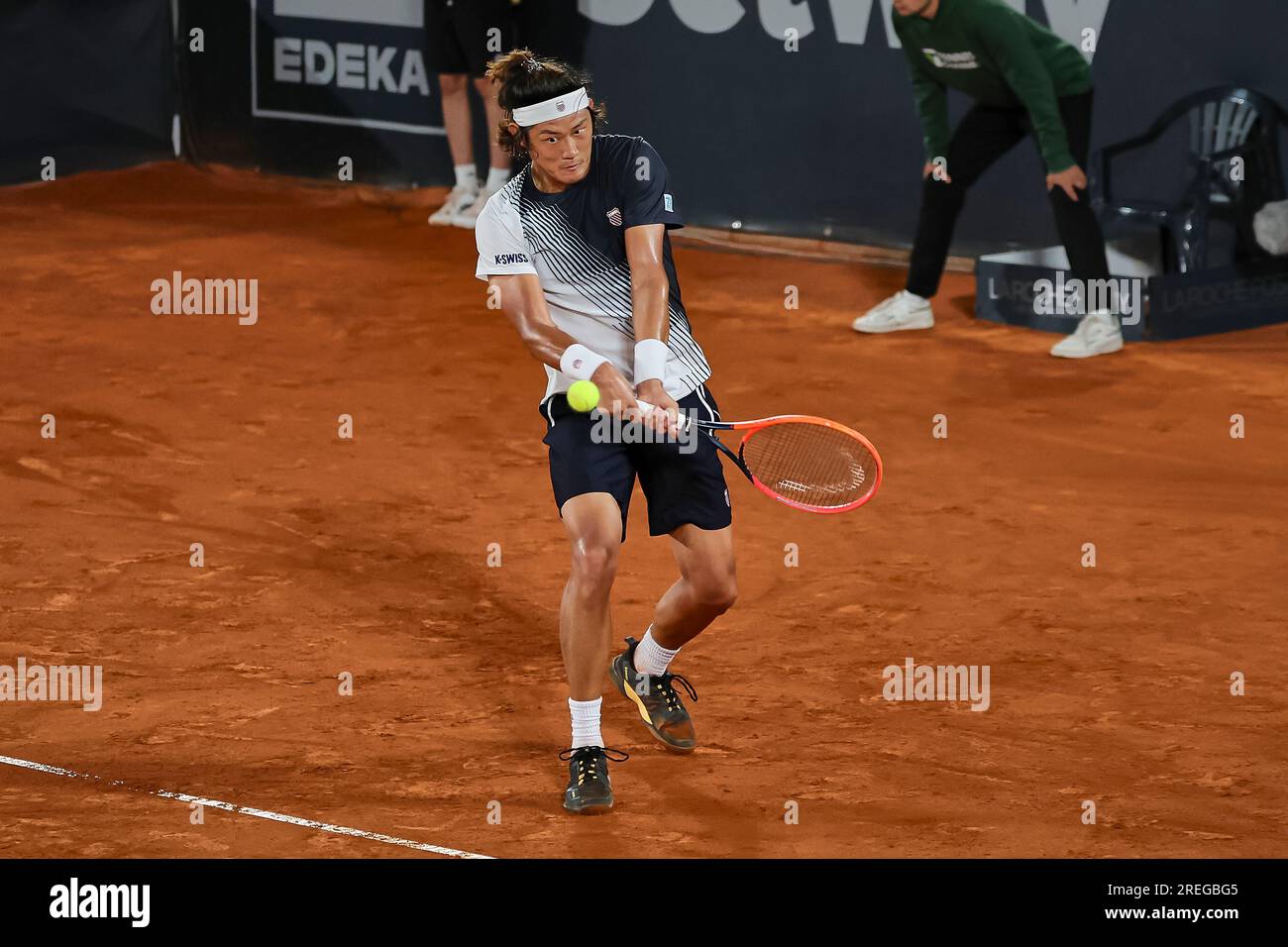 Hambourg, Hambourg, Allemagne. 27 juillet 2023. ZHIZHEN ZHANG (CHN) - HAMBURG EUROPEAN OPEN - Hamburg - Homme tennis, ATP500, 27.7,2023, Hamburg (tennis am Rothenbaum), Germany, Foto : Mathias Schulz (image de crédit : © Mathias Schulz/ZUMA Press Wire) USAGE ÉDITORIAL UNIQUEMENT! Non destiné à UN USAGE commercial ! Banque D'Images