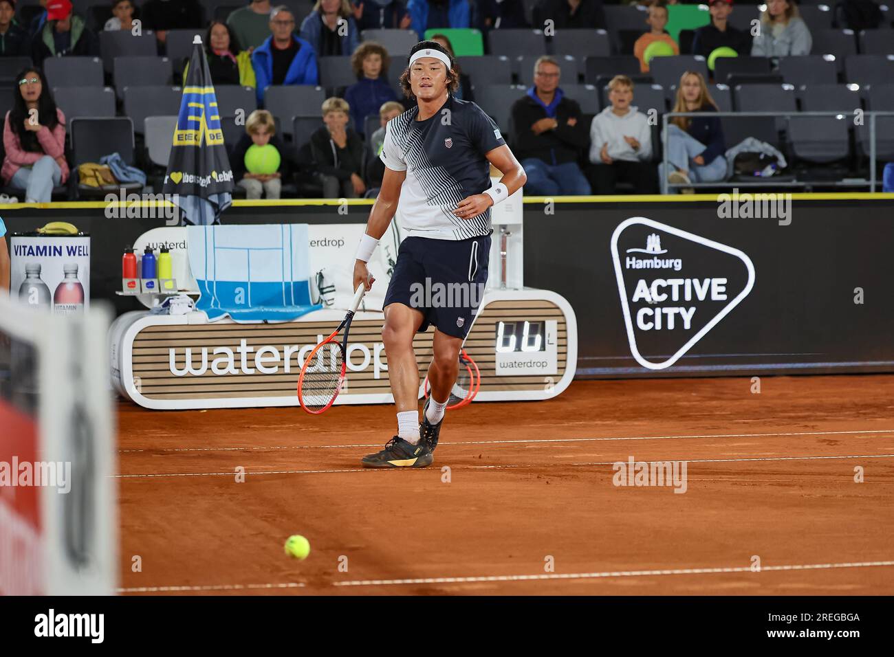 Hambourg, Hambourg, Allemagne. 27 juillet 2023. ZHIZHEN ZHANG (CHN) - HAMBURG EUROPEAN OPEN - Hamburg - Homme tennis, ATP500, 27.7,2023, Hamburg (tennis am Rothenbaum), Germany, Foto : Mathias Schulz (image de crédit : © Mathias Schulz/ZUMA Press Wire) USAGE ÉDITORIAL UNIQUEMENT! Non destiné à UN USAGE commercial ! Banque D'Images