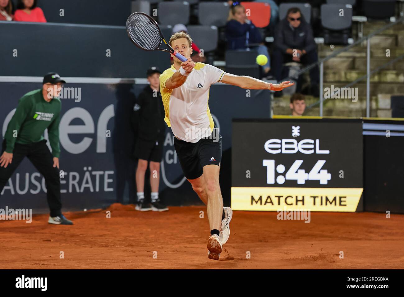 Hambourg, Hambourg, Allemagne. 27 juillet 2023. Yannick Hanfmann (GER) - HAMBURG EUROPEAN OPEN - Hamburg - Homme tennis, ATP500, 27.7,2023, Hamburg (tennis am Rothenbaum), Germany, Foto : Mathias Schulz (image de crédit : © Mathias Schulz/ZUMA Press Wire) À USAGE ÉDITORIAL UNIQUEMENT! Non destiné à UN USAGE commercial ! Banque D'Images