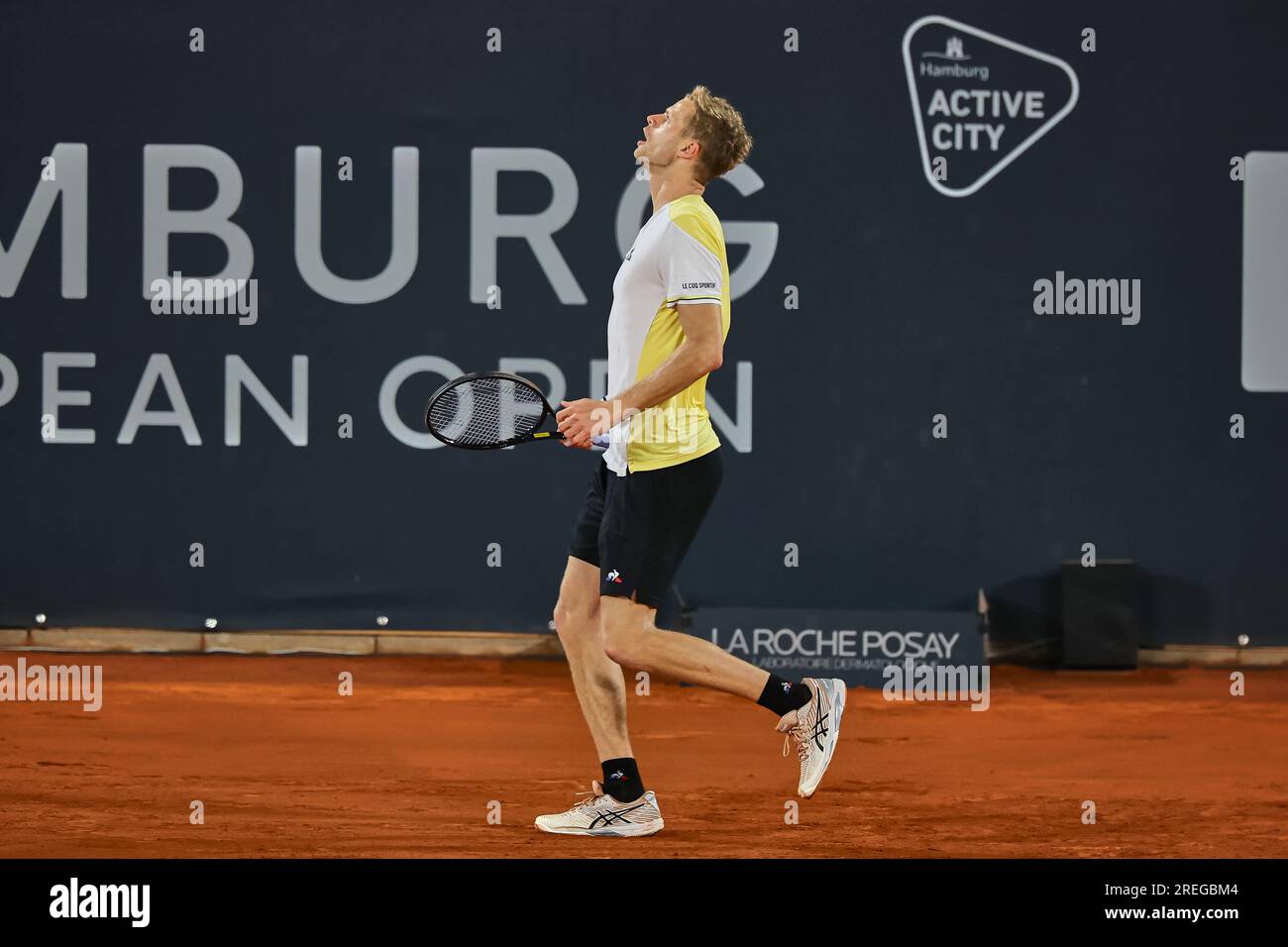 Hambourg, Hambourg, Allemagne. 27 juillet 2023. Yannick Hanfmann (GER) - HAMBURG EUROPEAN OPEN - Hamburg - Homme tennis, ATP500, 27.7,2023, Hamburg (tennis am Rothenbaum), Germany, Foto : Mathias Schulz (image de crédit : © Mathias Schulz/ZUMA Press Wire) À USAGE ÉDITORIAL UNIQUEMENT! Non destiné à UN USAGE commercial ! Banque D'Images