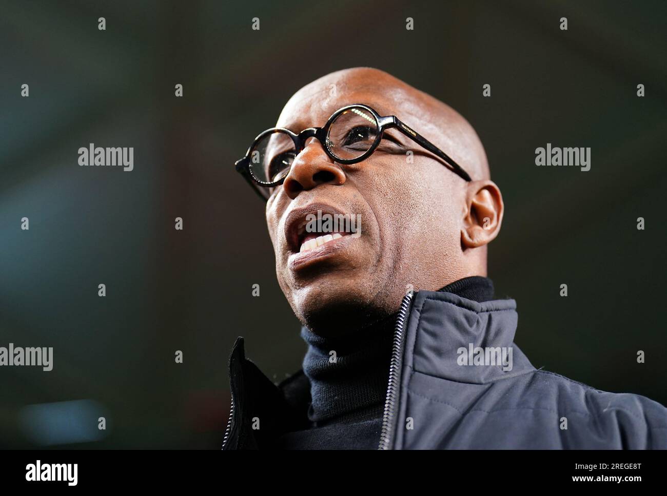 TV Pundit et ancien joueur, Ian Wright, lors de la coupe du monde féminine de la FIFA 2023, match du groupe D au stade de football de Sydney à Moore Park, en Australie. Date de la photo : Vendredi 28 juillet 2023. Banque D'Images
