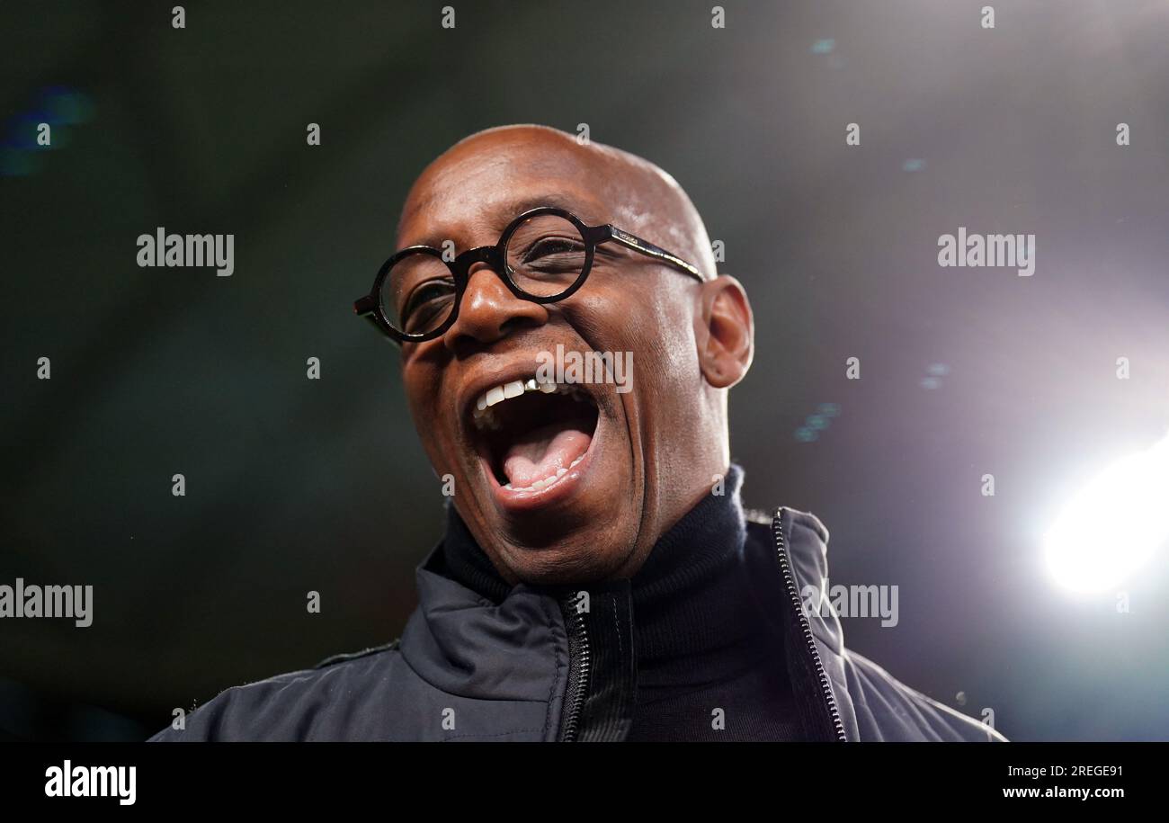 TV Pundit et ancien joueur, Ian Wright, lors de la coupe du monde féminine de la FIFA 2023, match du groupe D au stade de football de Sydney à Moore Park, en Australie. Date de la photo : Vendredi 28 juillet 2023. Banque D'Images