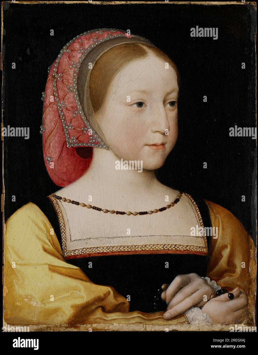Portrait de Charlotte de France vers 1522 par Jean Clouet Banque D'Images