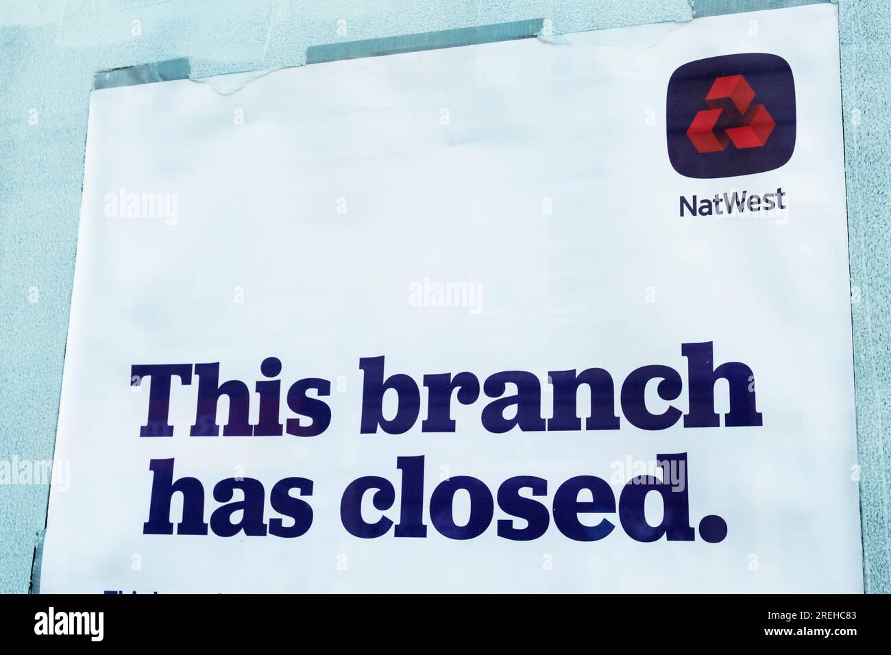 NatWest Bank, cette succursale est maintenant fermée signe à Bristol Royaume-Uni Banque D'Images