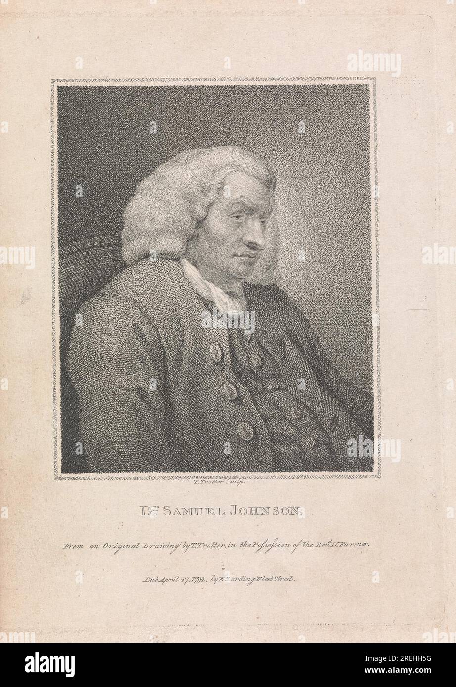 Samuel Johnson de Thomas Trotter Banque D'Images