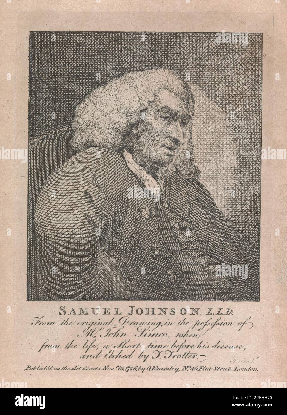 Samuel Johnson de Thomas Trotter Banque D'Images