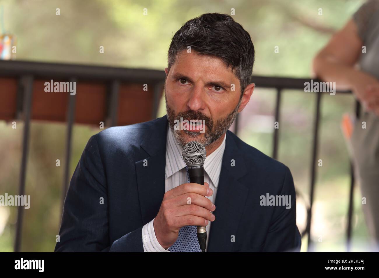 Roberto Gravaina a Venafro elezioni regionali. Venafro, Italie. 21 giugno 2023 Banque D'Images