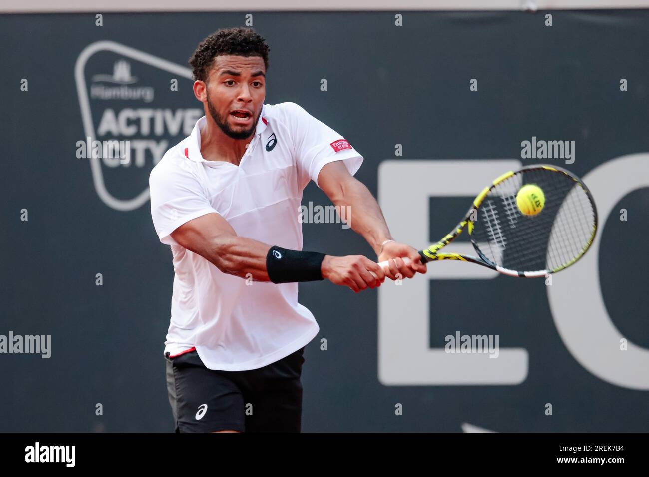 Hambourg, Allemagne. 28 juillet 2023. Le joueur de tennis français Arthur fils au tournoi de tennis européen de Hambourg 2023. Frank Molter/Alamy Live News Banque D'Images