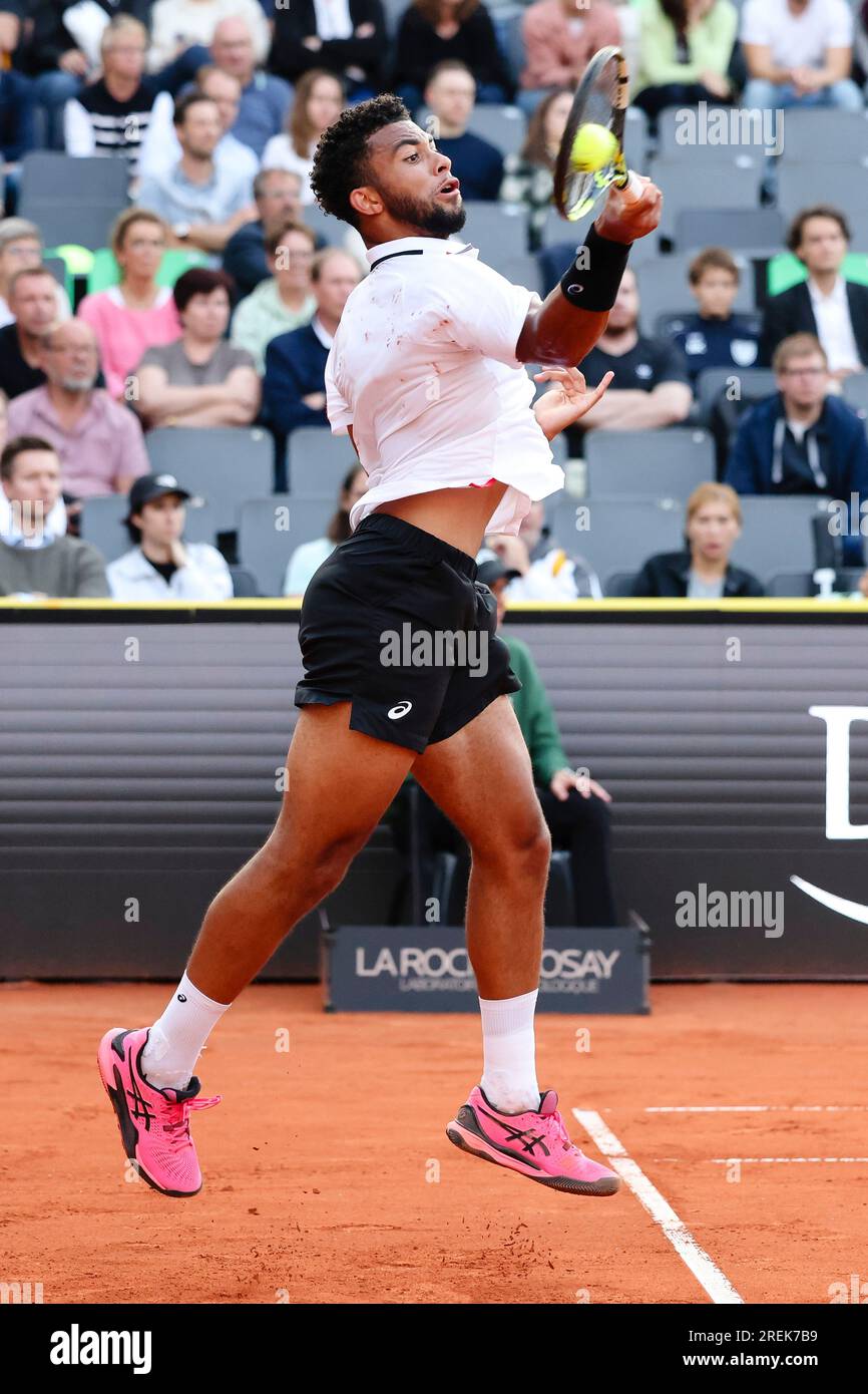 Hambourg, Allemagne. 28 juillet 2023. Le joueur de tennis français Arthur fils au tournoi de tennis européen de Hambourg 2023. Frank Molter/Alamy Live News Banque D'Images