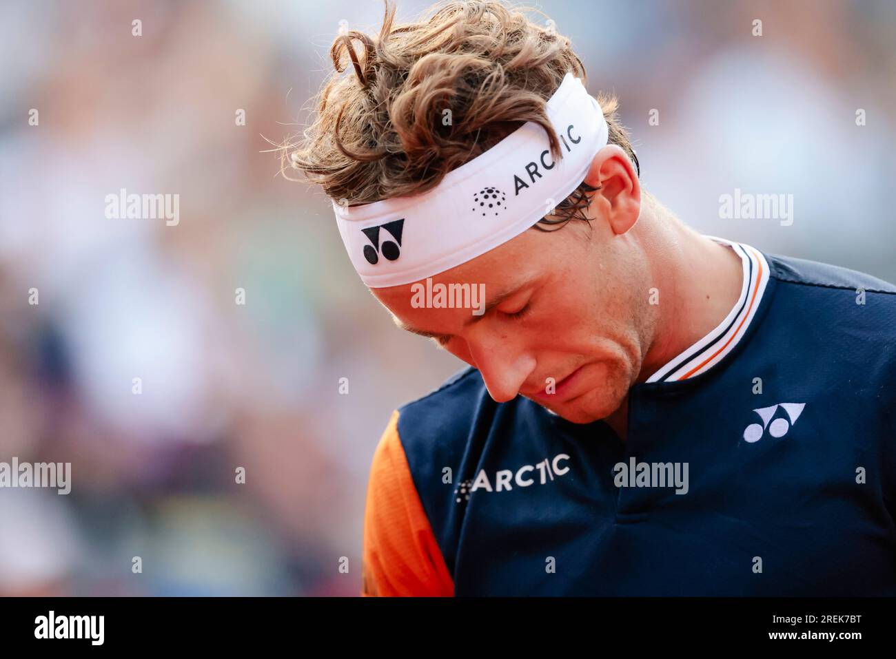 Hambourg, Allemagne. 28 juillet 2023. Le joueur de tennis norvégien Caspar Ruud au tournoi de tennis européen de Hambourg 2023. Frank Molter/Alamy Live News Banque D'Images