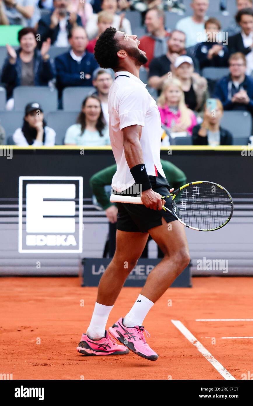 Hambourg, Allemagne. 28 juillet 2023. Le joueur de tennis français Arthur fils au tournoi de tennis européen de Hambourg 2023. Frank Molter/Alamy Live News Banque D'Images