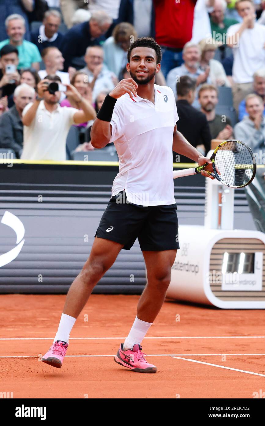 Hambourg, Allemagne. 28 juillet 2023. Le joueur de tennis français Arthur fils au tournoi de tennis européen de Hambourg 2023. Frank Molter/Alamy Live News Banque D'Images