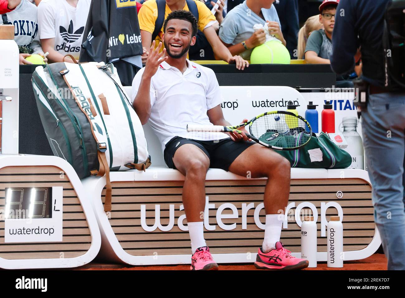 Hambourg, Allemagne. 28 juillet 2023. Le joueur de tennis français Arthur fils au tournoi de tennis européen de Hambourg 2023. Frank Molter/Alamy Live News Banque D'Images