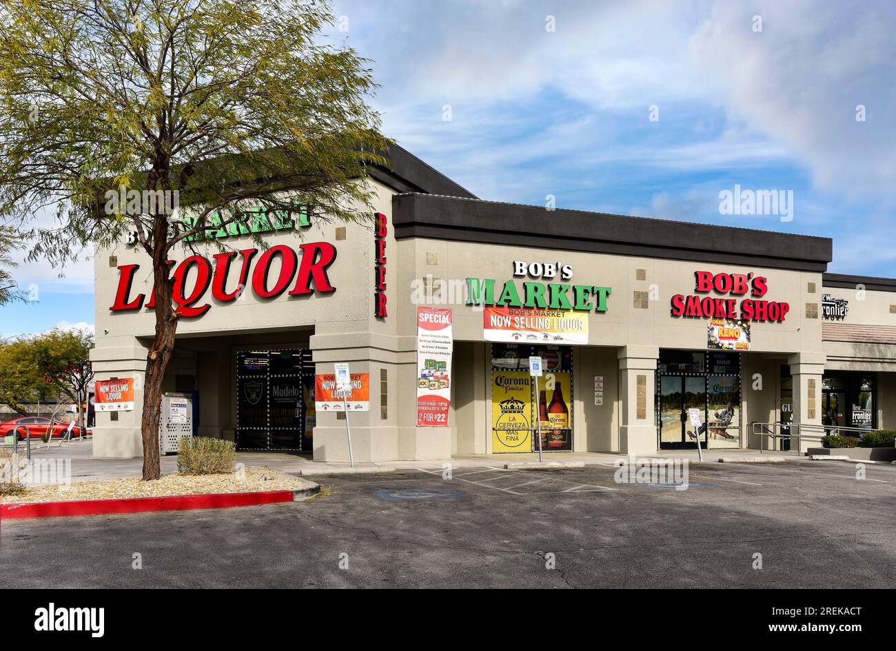 Bobs Market Liquor à Las Vegas, Nevada Banque D'Images