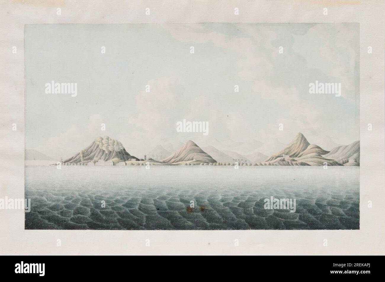 Vistas da Baía do Rio de Janeiro 1795 par Sydenham Edwards Banque D'Images