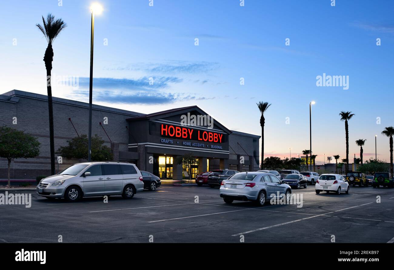 Hobby lobby un magasin d'art et d'artisanat dans un centre commercial de Las Vegas Banque D'Images