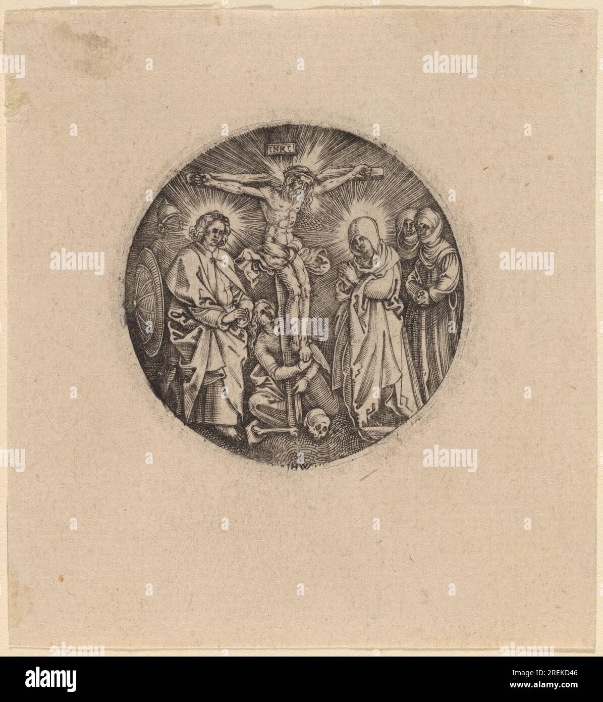 'Hieronymus Wierix et Antonie Wierix d'après Albrecht Dürer, la Crucifixion appelée le pommeau d'épée de Maxmilien, gravure, Collection Rosenwald, 1943.3,3540' Banque D'Images