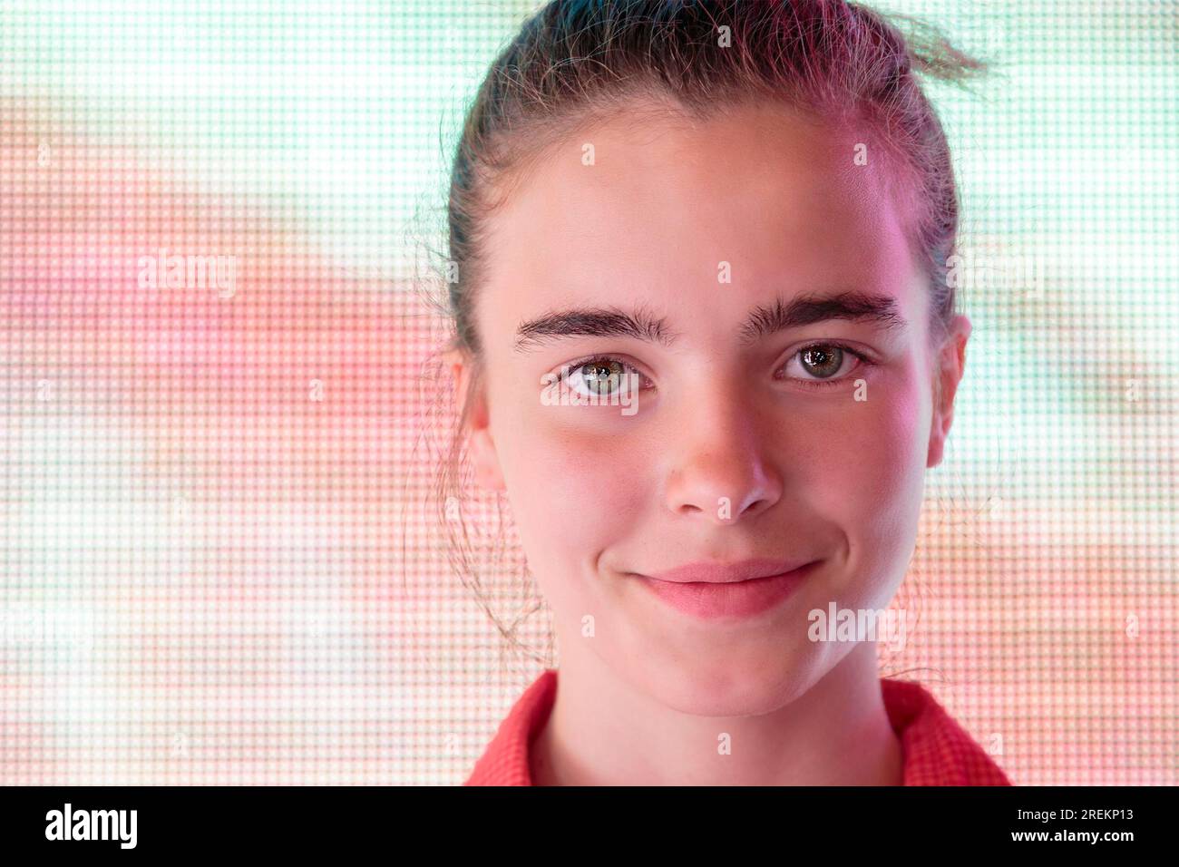 Fille Devant cran Banque De Photographies Et D images Haute 