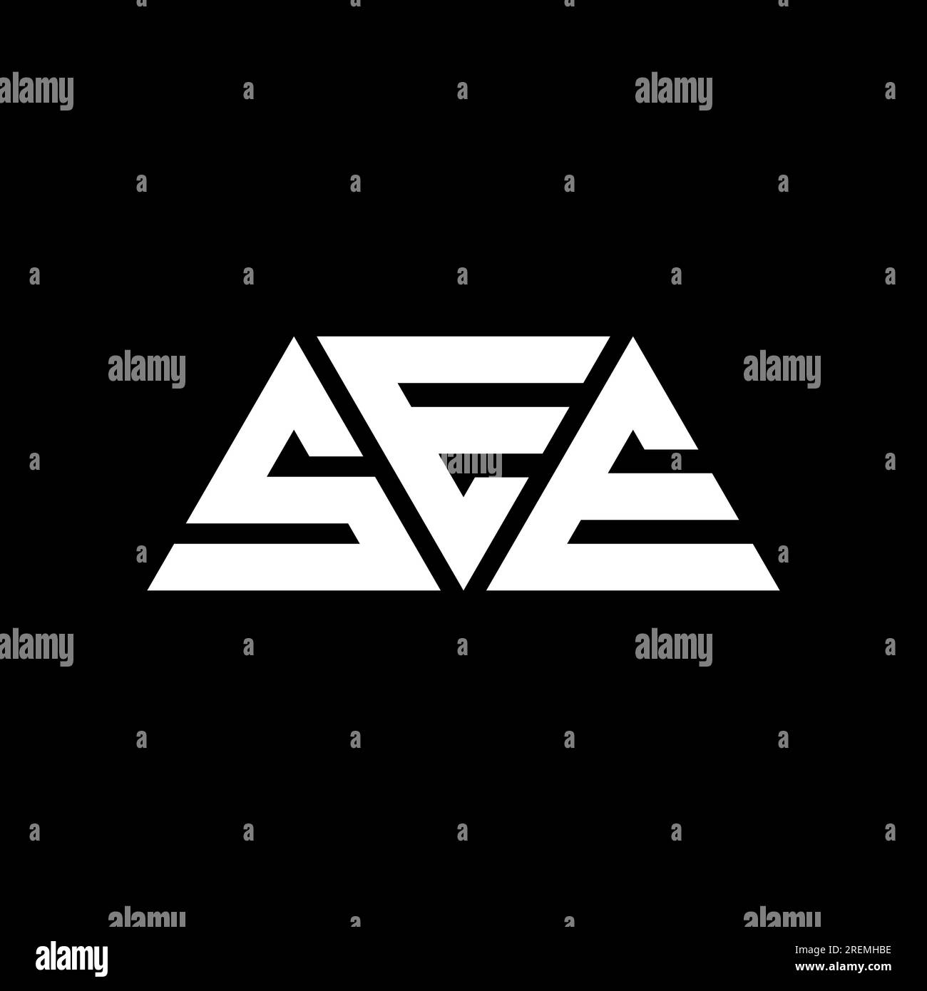 VOIR logo de lettre triangulaire avec forme de triangle. VOIR le monogramme de logo triangulaire. VOIR modèle de logo vecteur triangle avec la couleur rouge. VOIR triangul Illustration de Vecteur