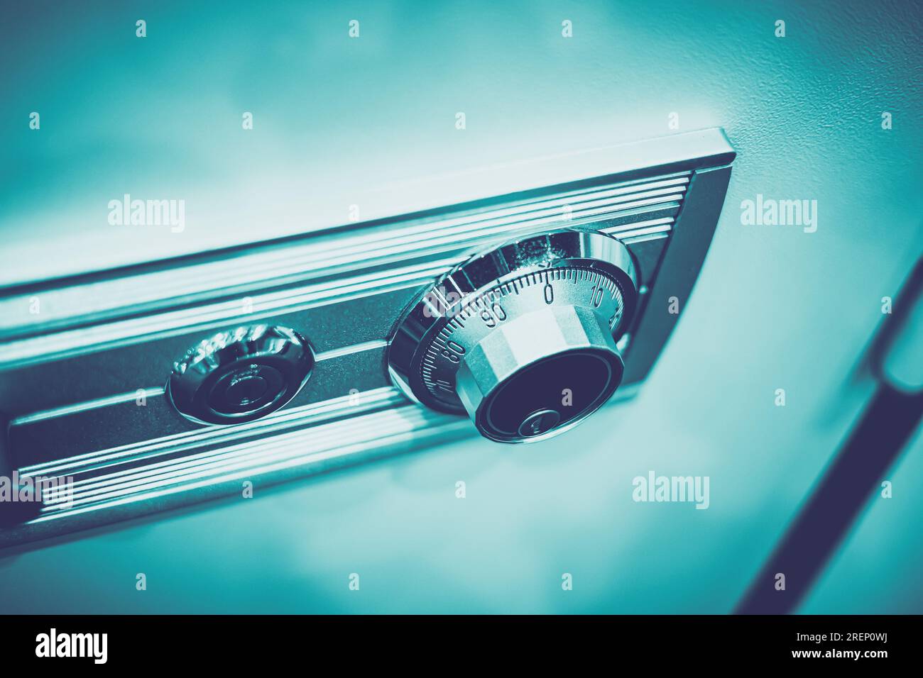 gros plan rotation cadran numéro clé verrou sur coffre-fort concept d'image de code de sécurité Banque D'Images