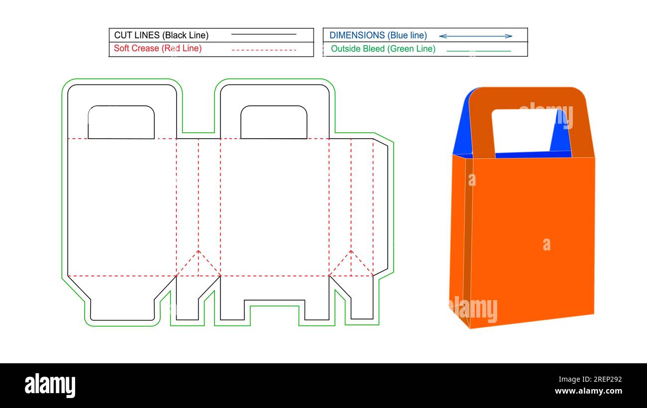 Manipuler l'emballage de boîte à chaussures, boîte de papier carton cadeau modèle de ligne de matrice et vecteur 3d, fichier modifiable et redimensionnable Illustration de Vecteur