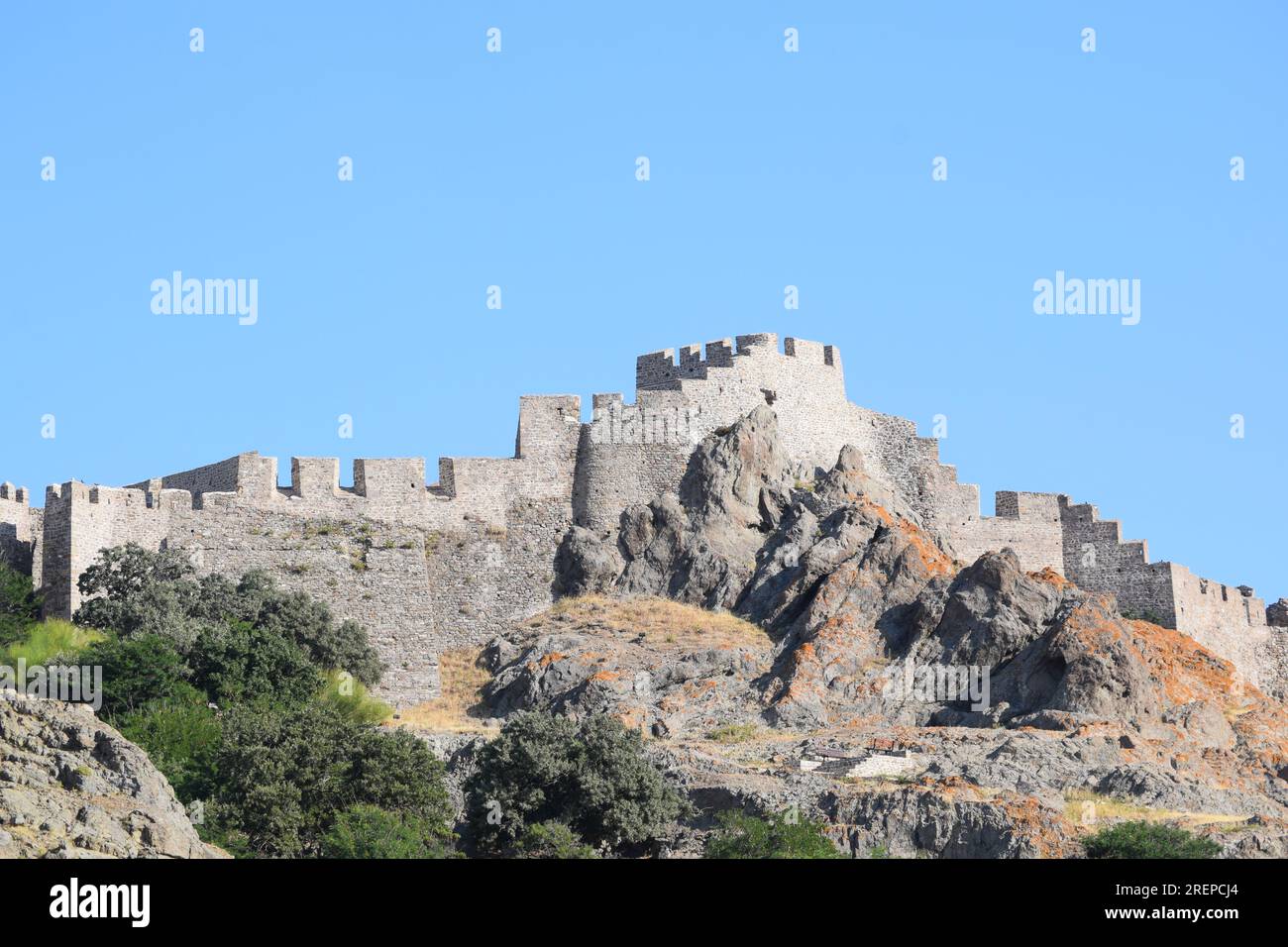 Château de Myrina à Lemnos Banque D'Images