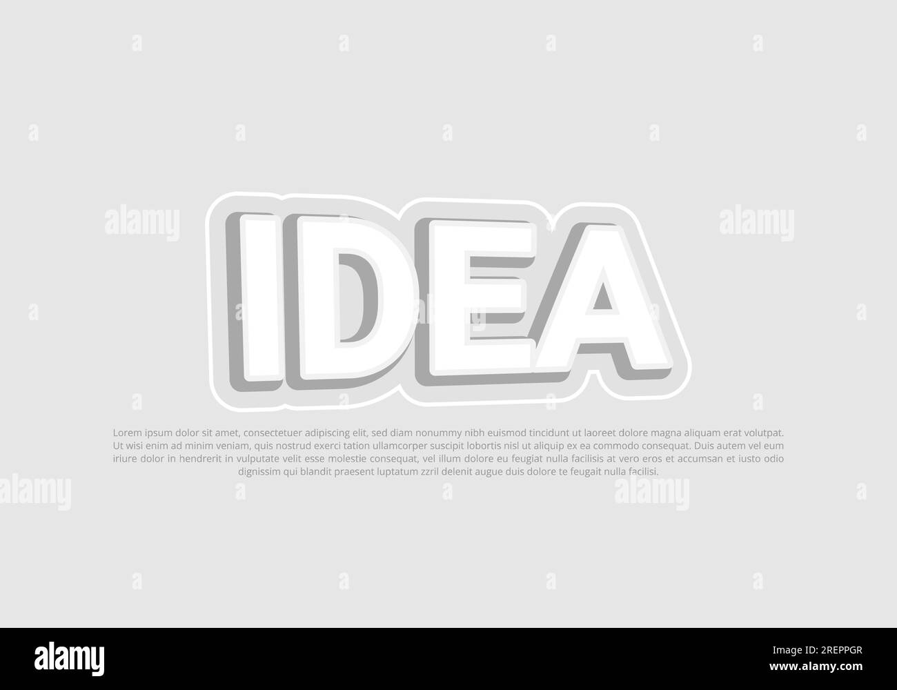 Modèle d'effet de texte croustillant avec style gras 3D pour logo Pro Vector Illustration de Vecteur