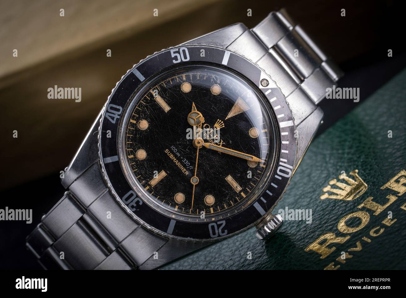 Vintage Rolex Submariner 5508 James Bond Banque D'Images