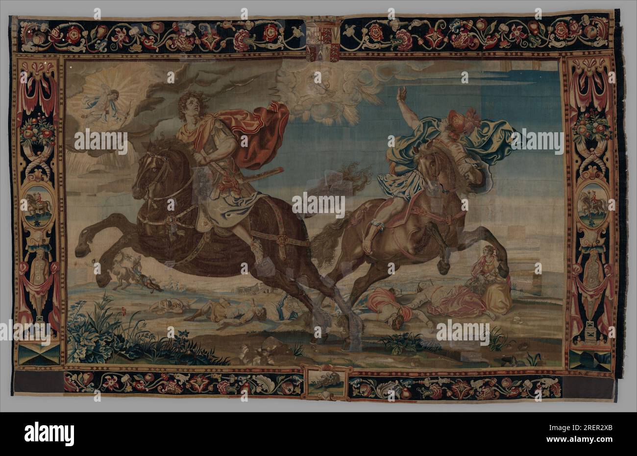 La destruction des enfants de Niobe vers 1650–70 par Mortlake Tapestry Works Banque D'Images