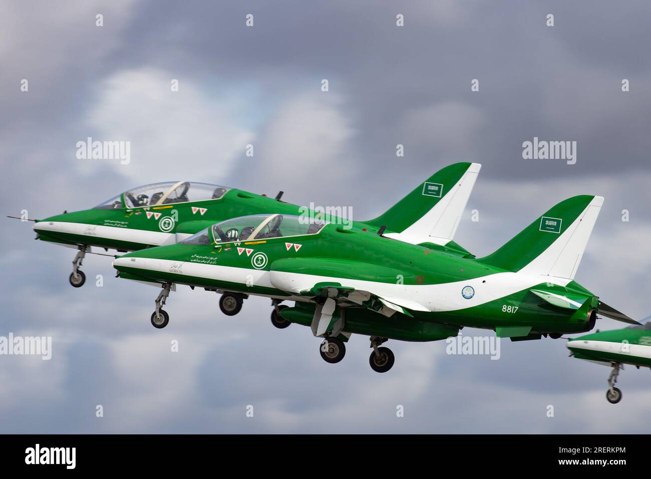 Les Falcons de la Royal Saudi Air Force au Royal International Air Tattoo 2023. Banque D'Images