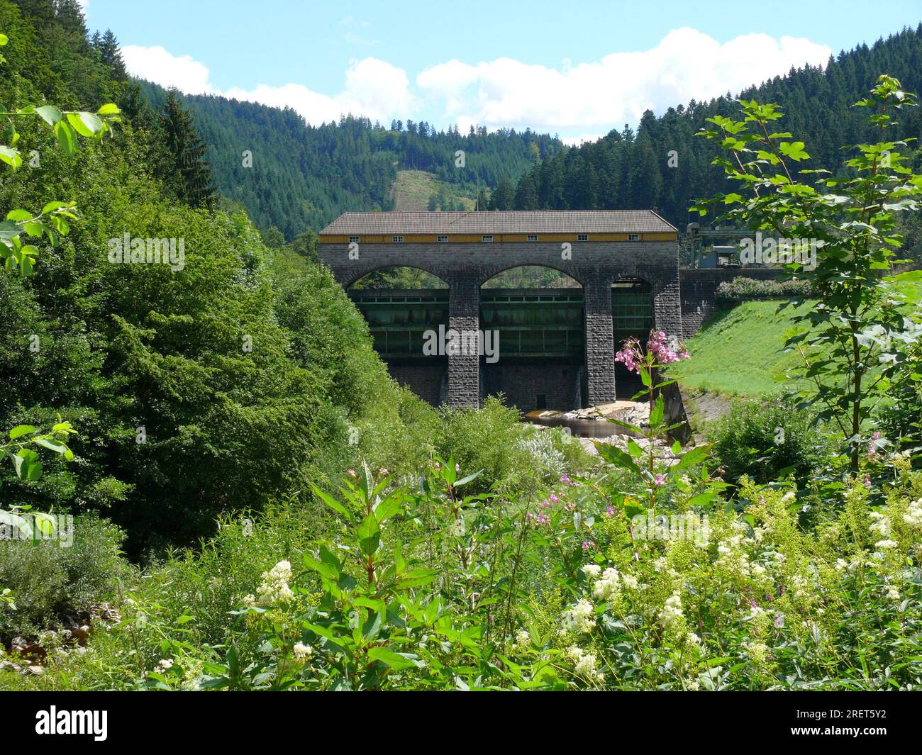 Nord de la Forêt Noire, barrage sur le Murg, près de Kirschbaumwasen Banque D'Images