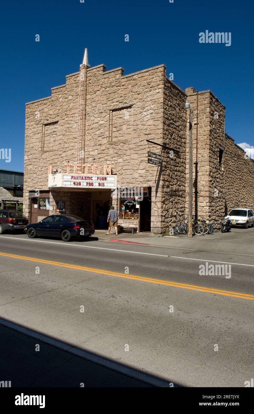 Cinéma à Jackson Hole, Wyoming, États-Unis Banque D'Images