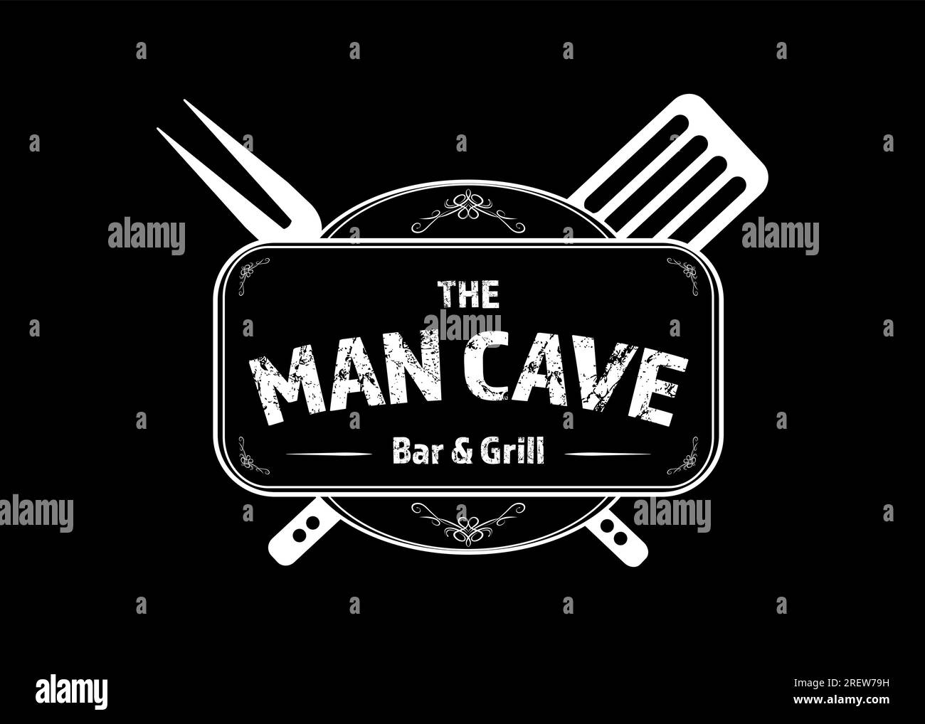 Le symbole de la grotte de l'homme - illustration vectorielle Illustration de Vecteur