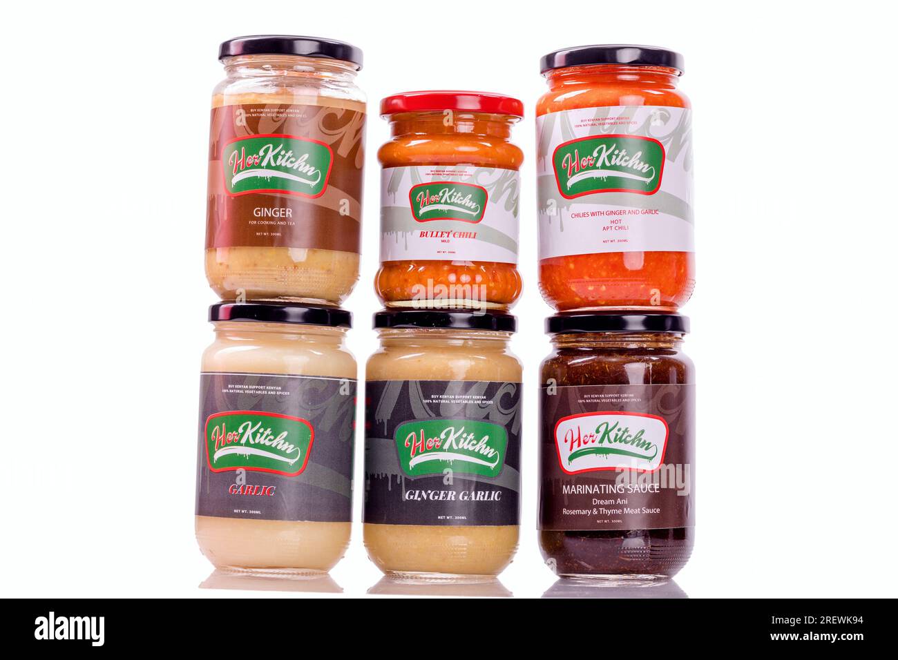 Produits kenyans articles commerciaux photographes Nairobi City County East Africa Banque D'Images