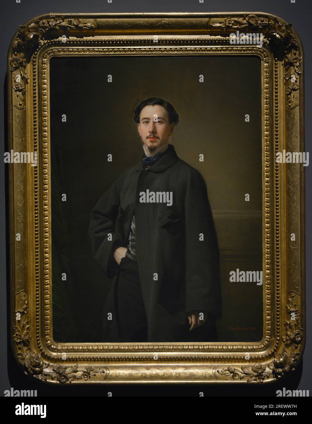 Jaime Girona Agrafel (1826-1907) Banquier et homme d'affaires espagnol. Sénateur dans les tribunaux de restauration. Portrait de Federico de Madrazo (1815-1894) en 1856. Huile sur toile, 123 x 90 cm. Musée du Prado. Madrid. Espagne. Banque D'Images