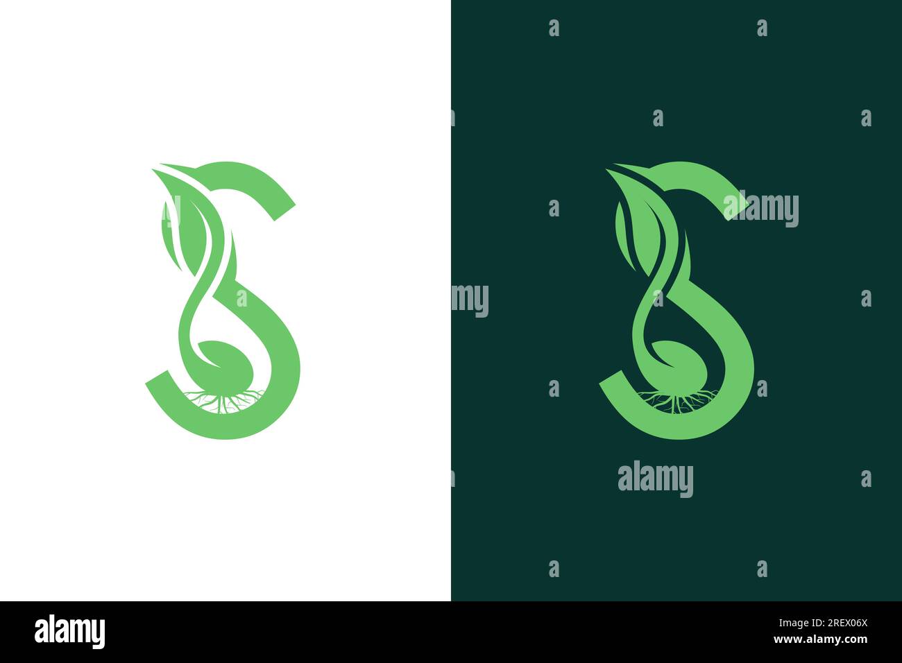 Logo lettre S Seed Illustration de Vecteur