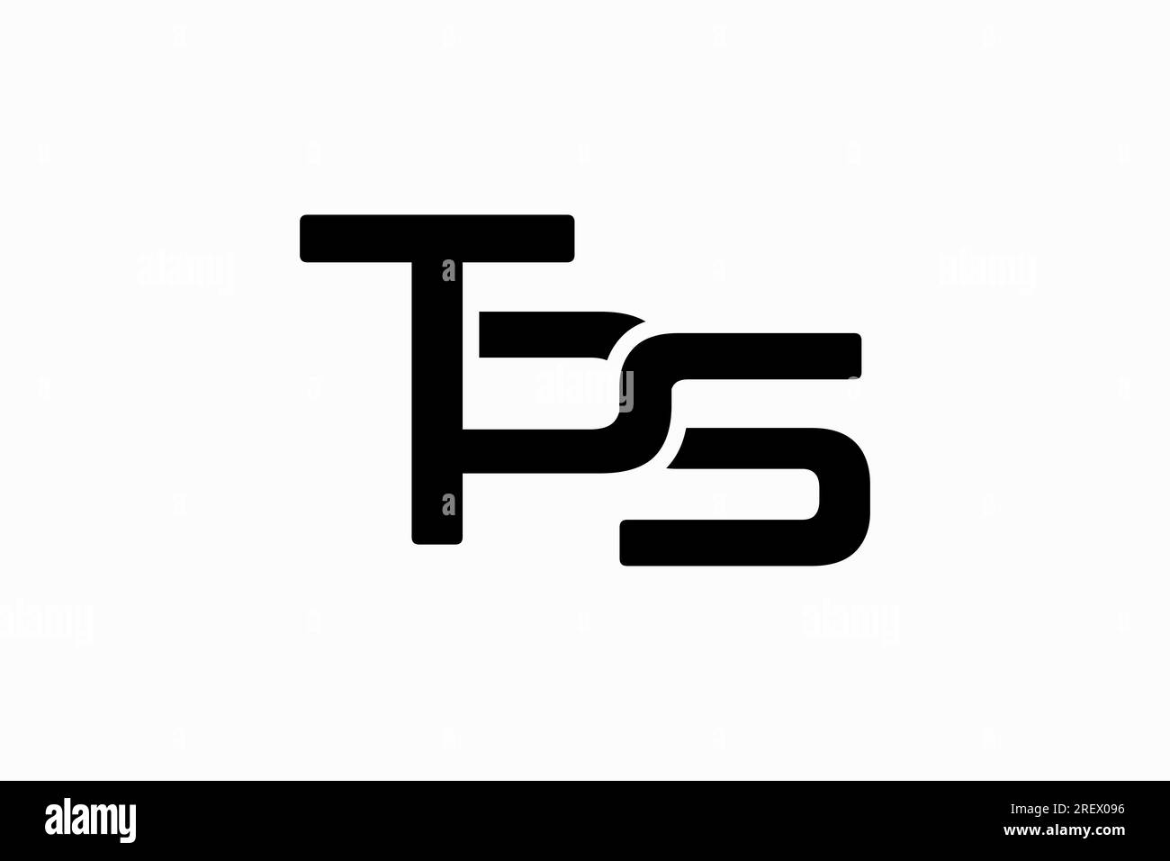 Logo lettre TPS Monogram Illustration de Vecteur