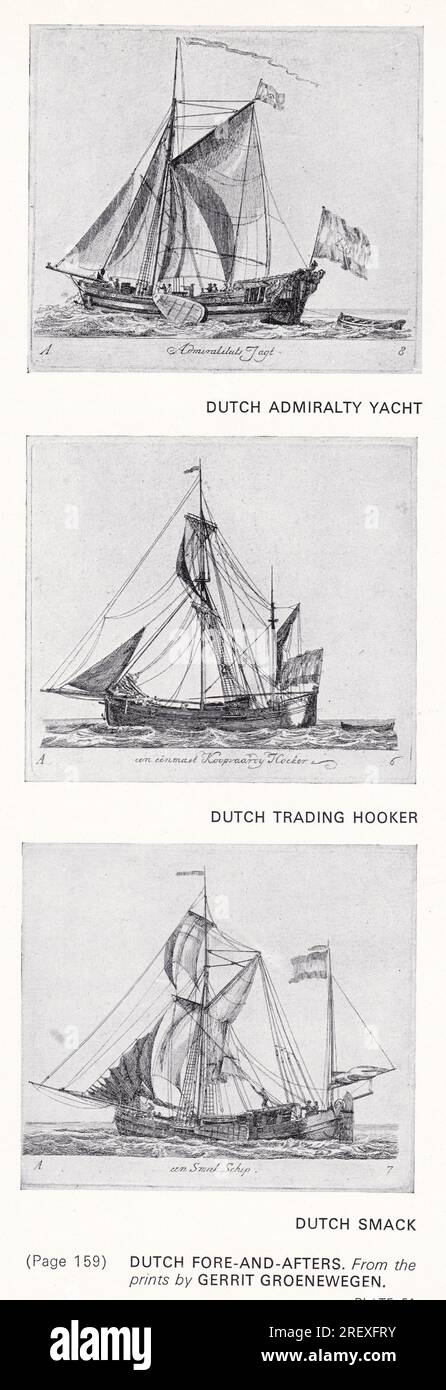 Dutch Fore-and-Afters 1500s. Banque D'Images