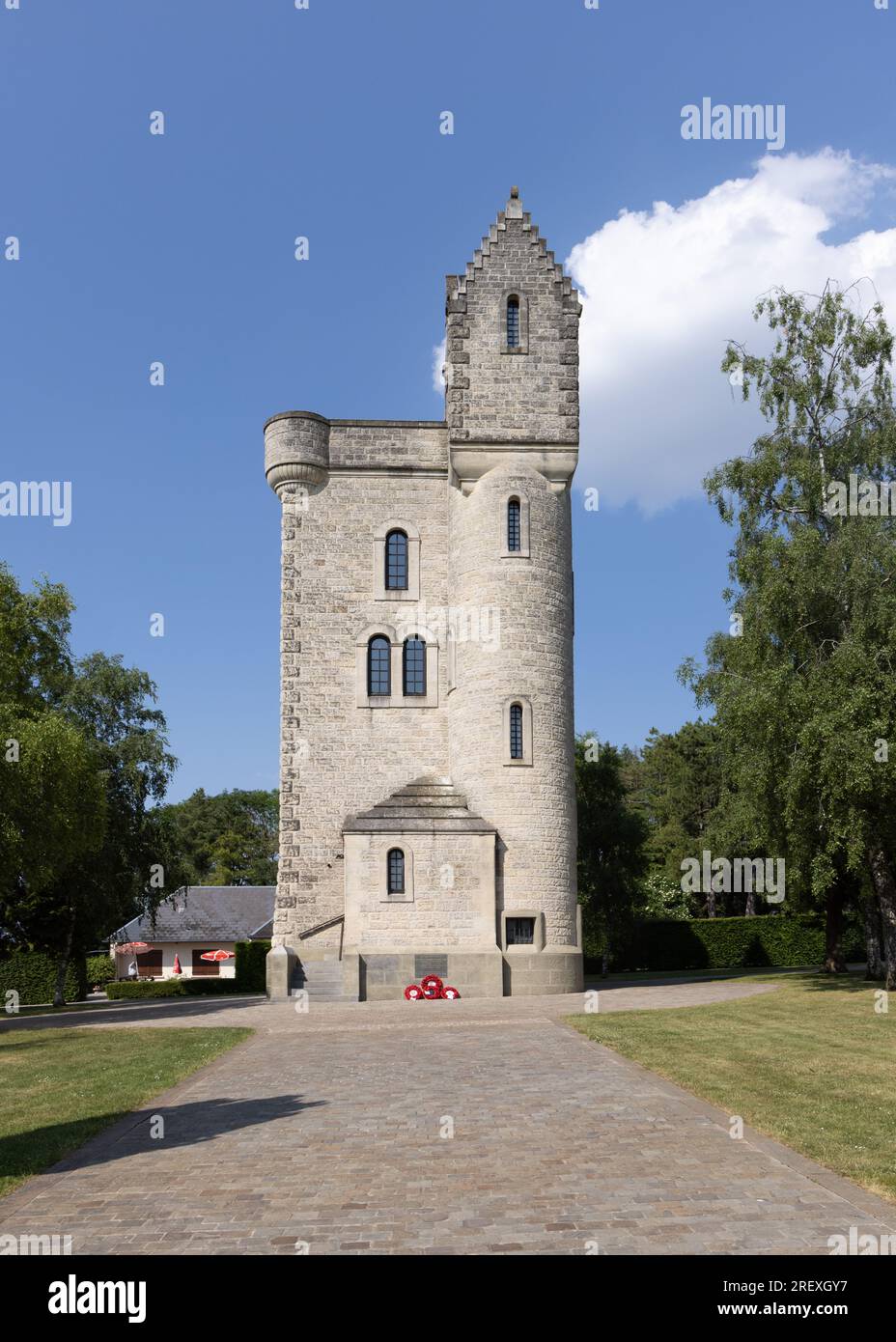 La Tour commémorative d'Ulster, près de Thiepval sur le champ de bataille de la Grande Guerre de la somme Banque D'Images