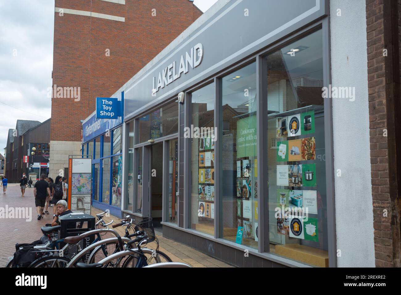 Vue de l'extérieur du magasin Lakeland, Chelmsford, Essex, Grande-Bretagne. Banque D'Images