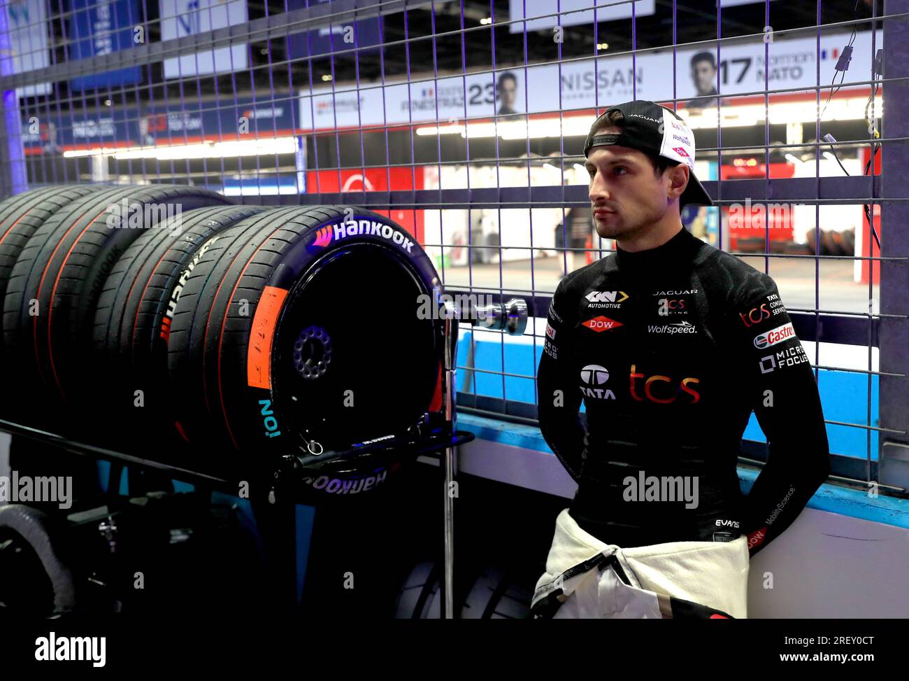Mitch Evans de Jaguar TCS Racing, le deuxième jour de l'E-Prix Hankook London 2023 sur l'Excel circuit de Londres. Date de la photo : dimanche 30 juillet 2023. Banque D'Images
